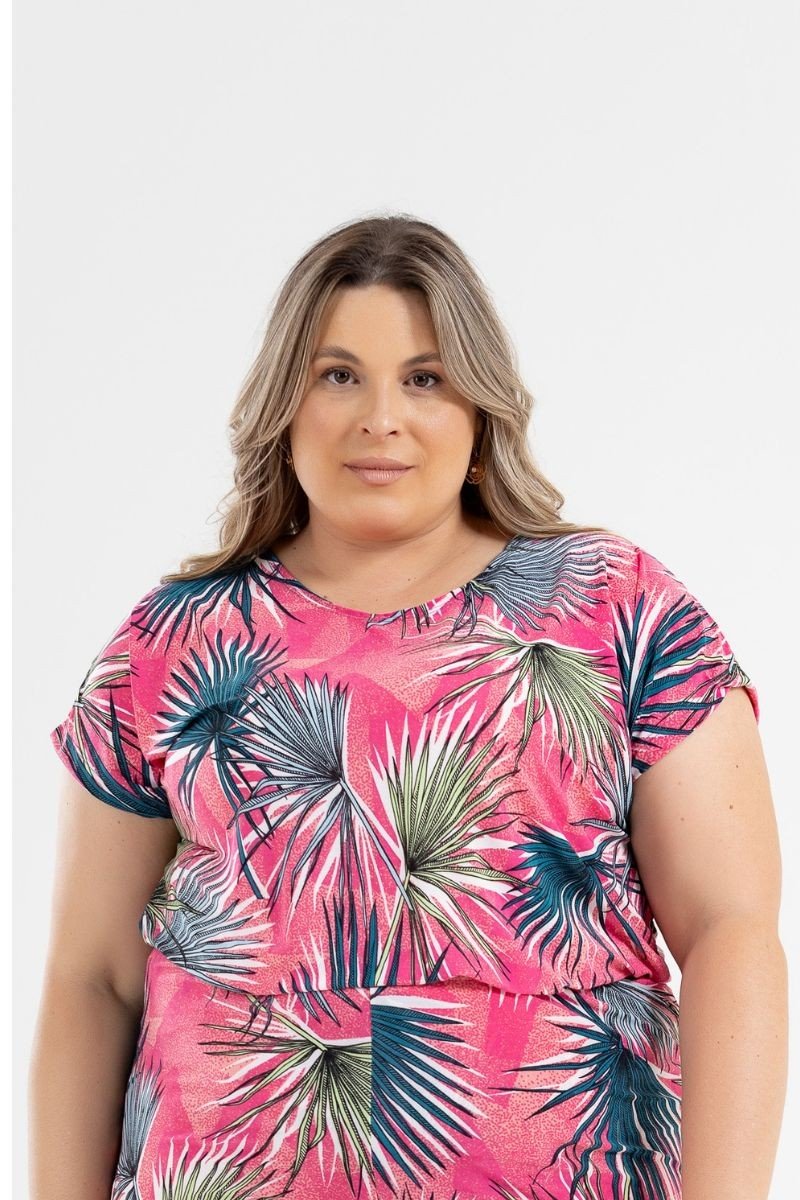 Blusa Túnica de malha fria feminina